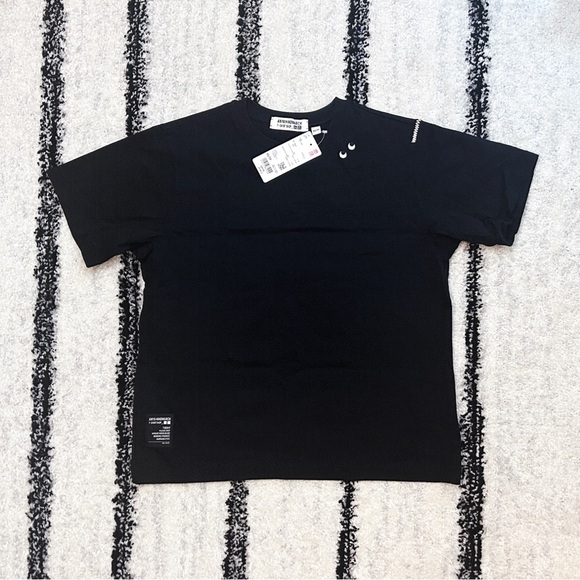 Uniqlo Anya Hindmarch T1BOXY Women’s Black Short Sleeve T-Shirt, New With Tags - Picture 3 of 5